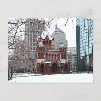 Carte postale Snowy Copley Carré Boston Massachuse