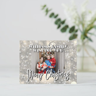 Carte Postale Snowy family picture Christmas