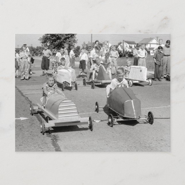 Carte Postale Soap Box Derby, 1940 (Devant)