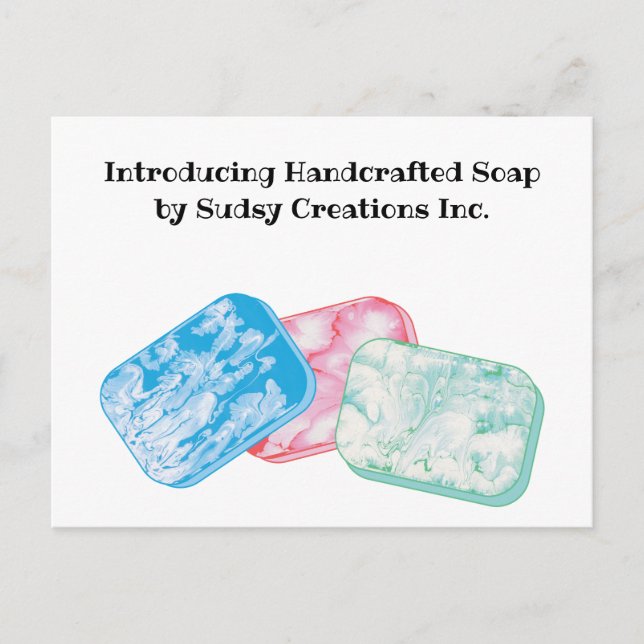 Carte Postale Soap Making Business Soapmakers Promotion (Devant)