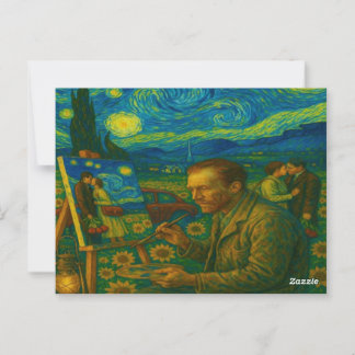 Carte Postale sob uma musa estrelada - under a starry muse