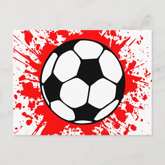 Carte Postale soccer. (Devant)