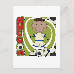 Carte Postale SOCCER - Afro-américains garçons TShirts et cadeau