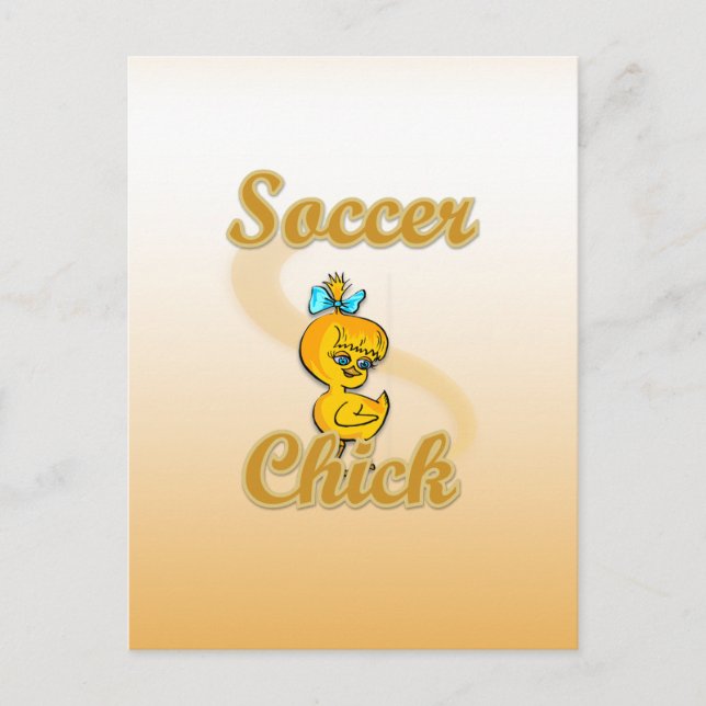 Carte Postale Soccer Chick (Devant)
