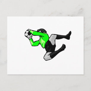 Carte Postale soccer goalie enregistrer graphique