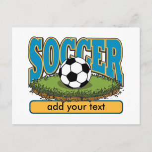 Carte Postale Soccer personnalisé Ajouter du texte