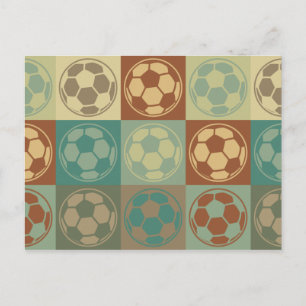 Carte Postale Soccer Pop Art