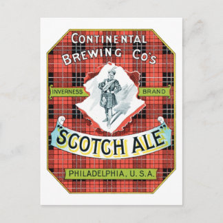 Carte Postale Société de brasserie continentale Scotch Ale