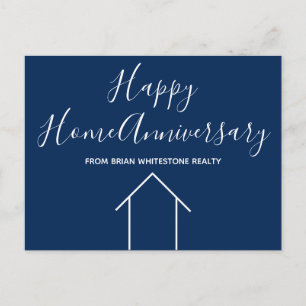 Carte Postale Société immobilière bleue Custom House Marketing