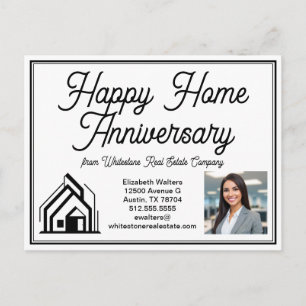 Carte Postale Société immobilière élégante - Marketing de logo p