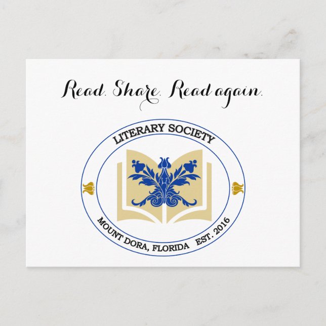 Carte postale Société littéraire (Devant)