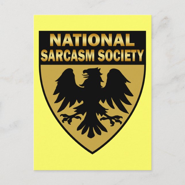 CARTE POSTALE SOCIÉTÉ NATIONALE DE SARCASME (Devant)
