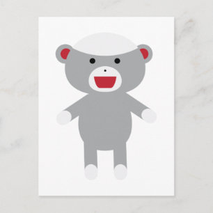 Carte Postale Sock Monkey