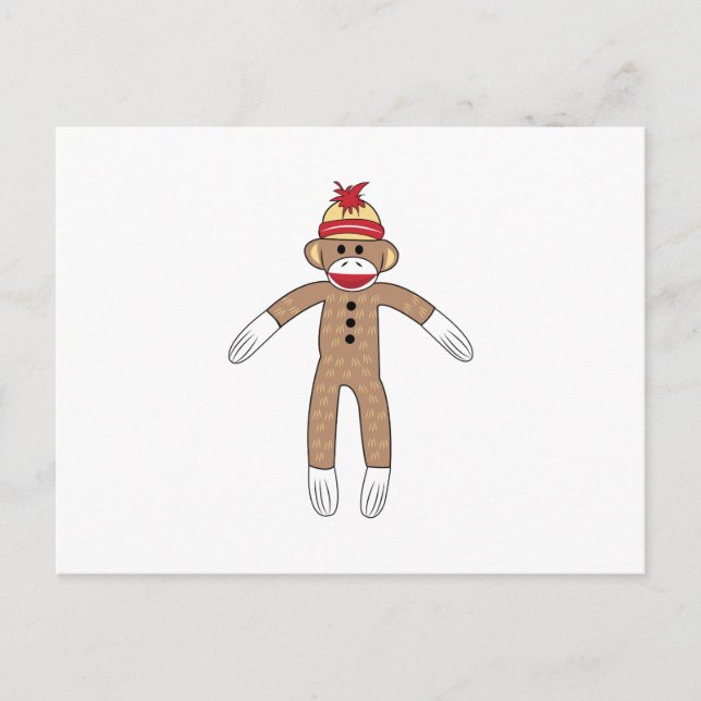 Carte Postale Sock Monkey (Devant)