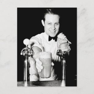 Carte Postale Soda Shop, 1936