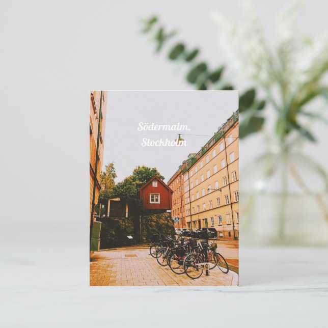 Carte Postale Södermalm, Stockholm, Suède (Debout devant)