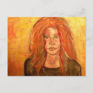 Carte Postale soeur âme fille hippie