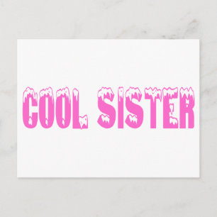 Carte Postale Soeur cool (Rose)