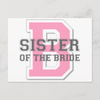 Carte Postale Soeur de la mariée Cheer