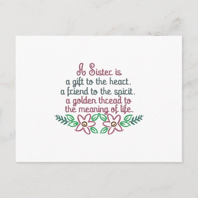 Carte Postale Soeur Golden Thread (Devant)