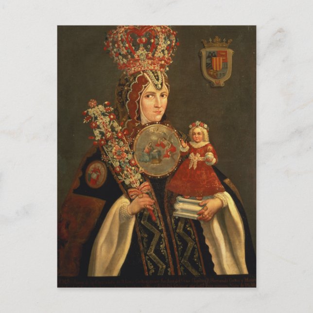 Carte Postale Soeur Juana, Grande fille de D. de Cortes (Devant)