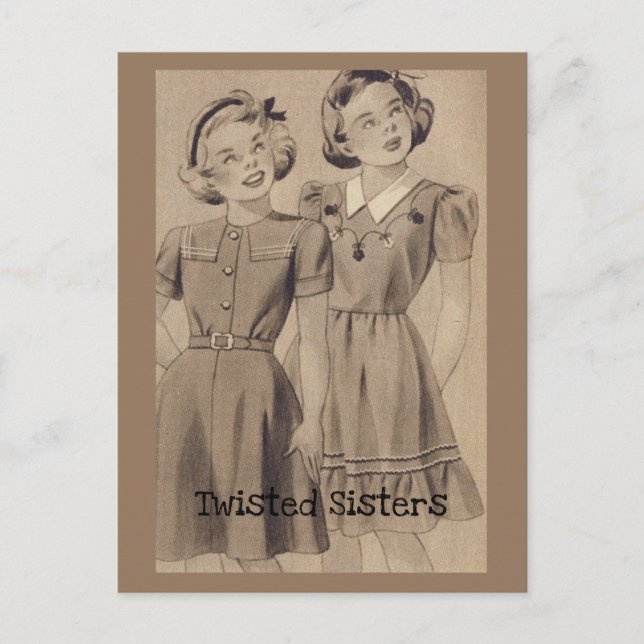 Carte Postale Soeurs tordues (Devant)