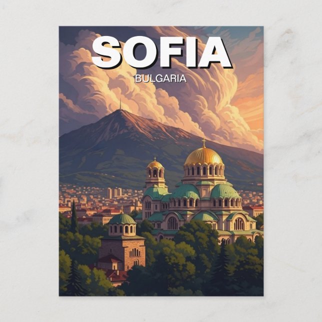 Carte Postale Sofia Bulgaria Travel (Devant)