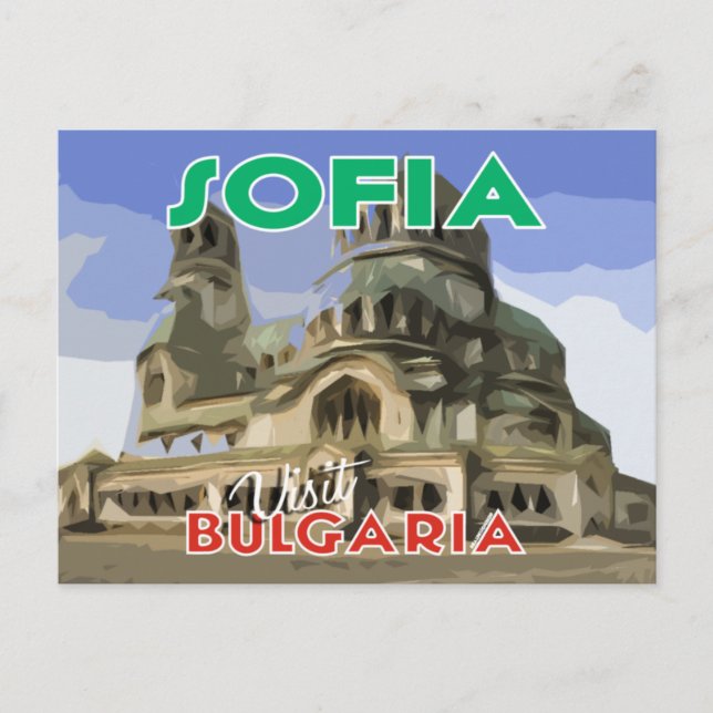 Carte Postale Sofia, visite en Bulgarie (Devant)