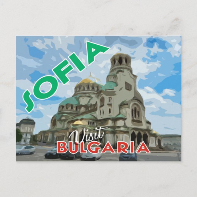 Carte Postale Sofia, visite la Bulgarie... (Devant)