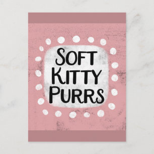 Carte postale Soft Kitty Purts