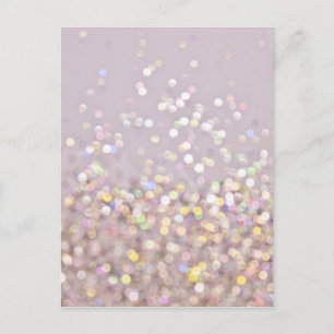 Carte Postale Soft Pastel Bokeh Sparkles