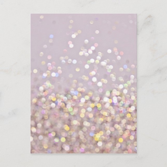 Carte Postale Soft Pastel Bokeh Sparkles (Devant)