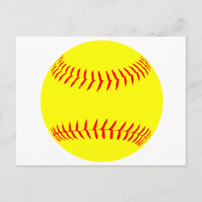 Carte Postale Softball customisé (Devant)