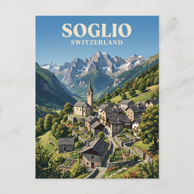 Carte Postale Soglio Suisse (Devant)