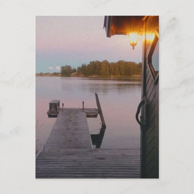 Carte Postale Soir d'été dans l'archipel suédois (Devant)