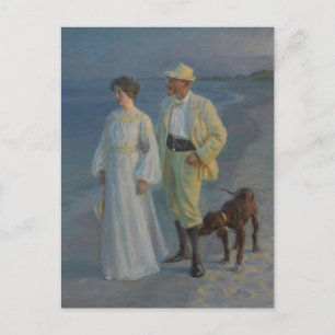 Carte Postale Soir d'été sur la plage de Skagen