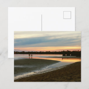 Carte Postale Soirée à la plage