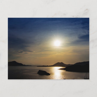 Carte Postale Soirée au cap Sounion, Grèce