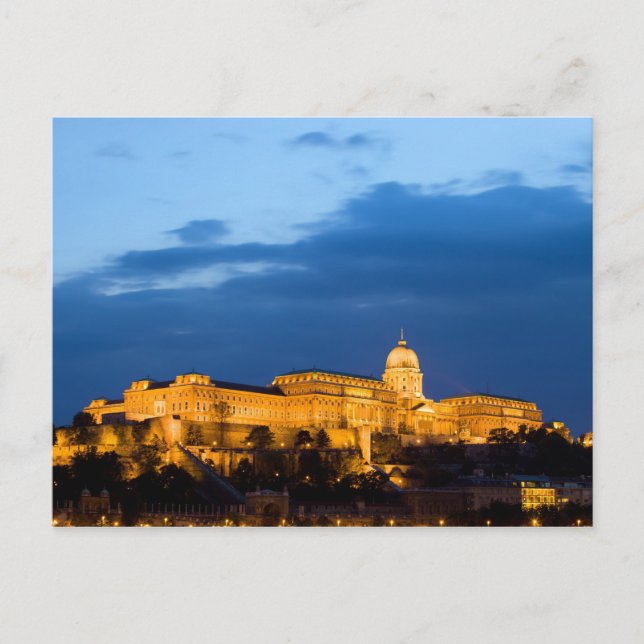 Carte Postale Soirée au château de Buda à Budapest (Devant)