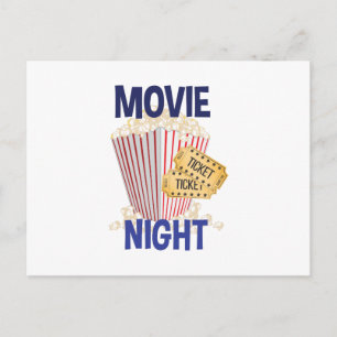 Carte Postale Soirée cinéma