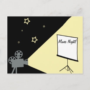 Carte Postale soirée cinéma sous les étoiles