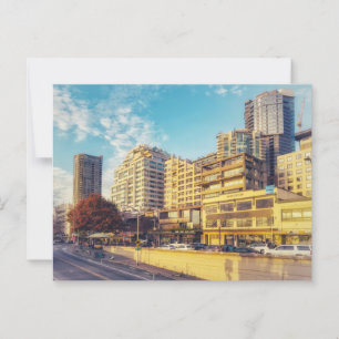 Carte Postale Soirée cityscape de Seattle au bord de l'eau