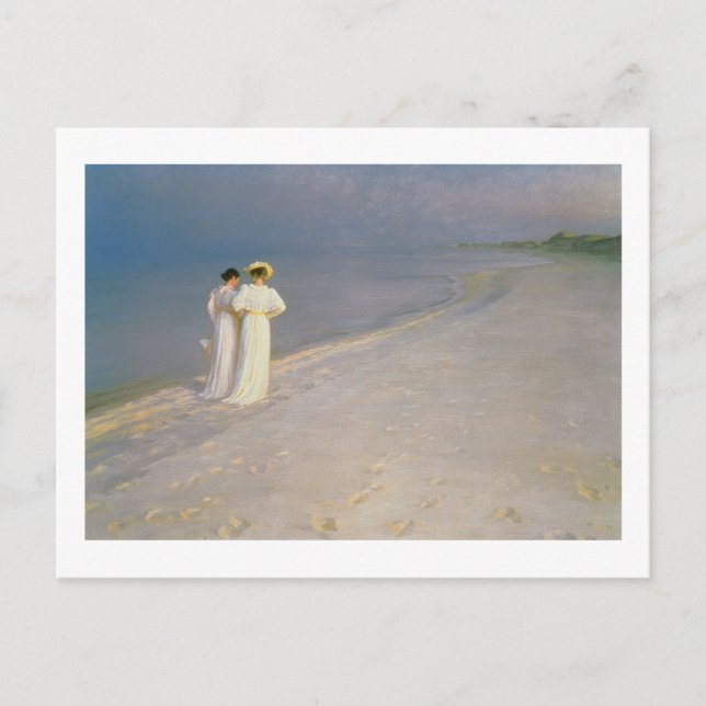 Carte Postale Soirée d'été sur la Skagen Southern Beach (Devant)