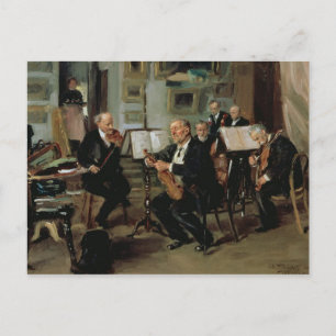 Carte Postale Soirée musicale, 1906