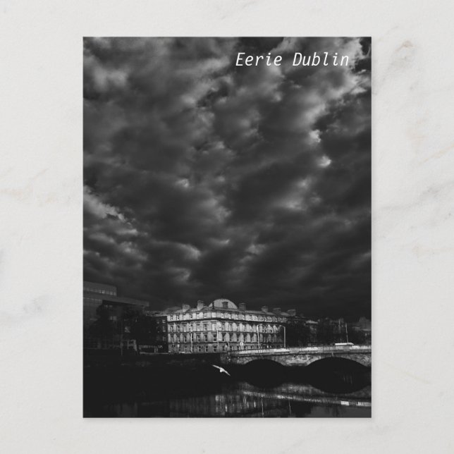 Carte Postale Soirée nuageuse à Dublin (Devant)