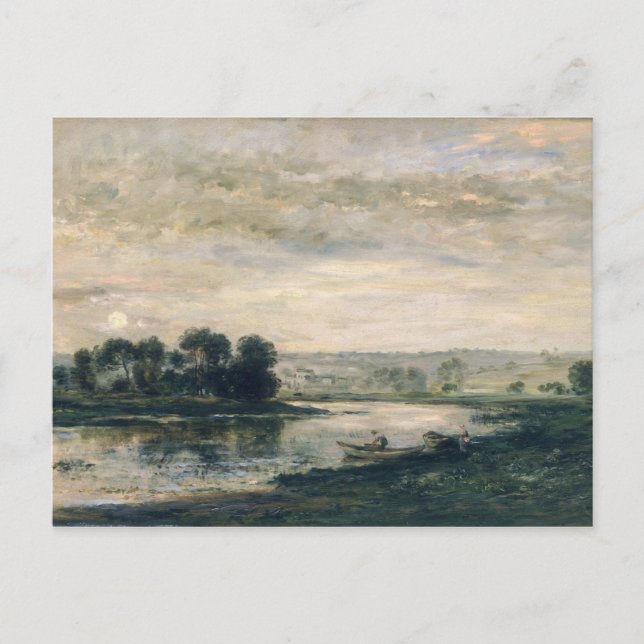 Carte Postale Soirée sur l'Oise, 1872 (Devant)