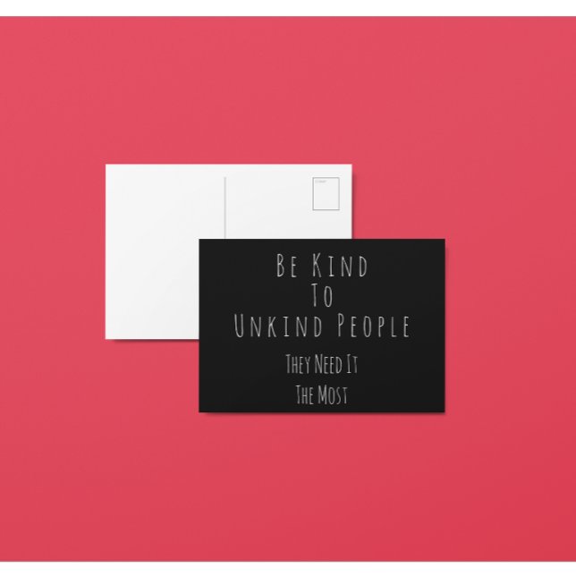 Carte Postale Sois gentil À, Unkind People Postcard (Créateur téléchargé)