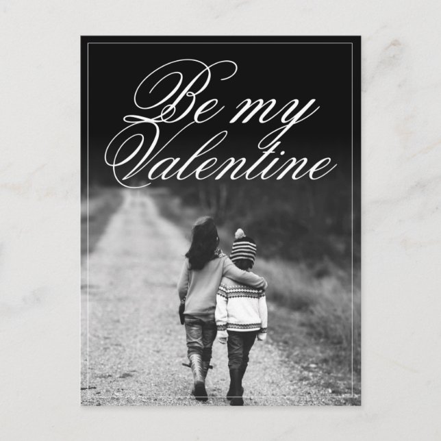 Carte Postale Sois mon Valentin - Côte à côte (Devant)