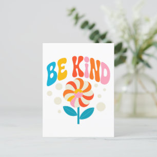 Carte Postale Sois une fleur colorée - Inspirationnel Positif 2