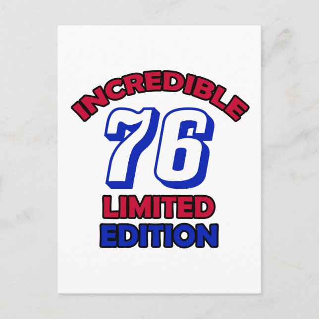 Carte Postale soixante-seizième Conception d'anniversaire (Devant)